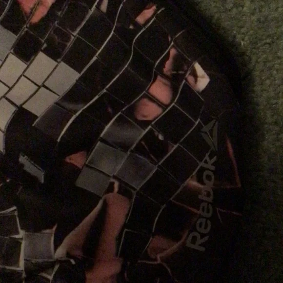 Reebok Dark Purple Patterned Sports Bra - Picture 3 of 4